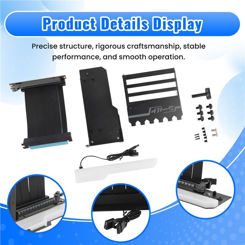 Efficient Vertical GPU Mountin - Pcie 4.0 X16 Riser Cable 90 Degree 评论和价格