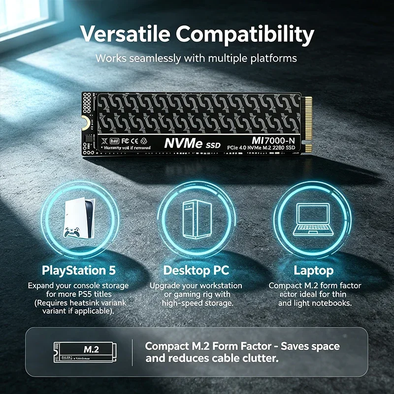 MI7000N 500GB 1TB 2TB 4TB M.2  - M.2 Nvme 4Tb Pcie 4.0 Ssd 评论和价格