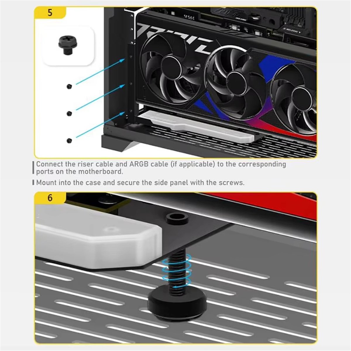 HOTVertical GPU Mounting Brack - Pcie 4.0 X16 Riser Cable 90 Degree 评论和价格