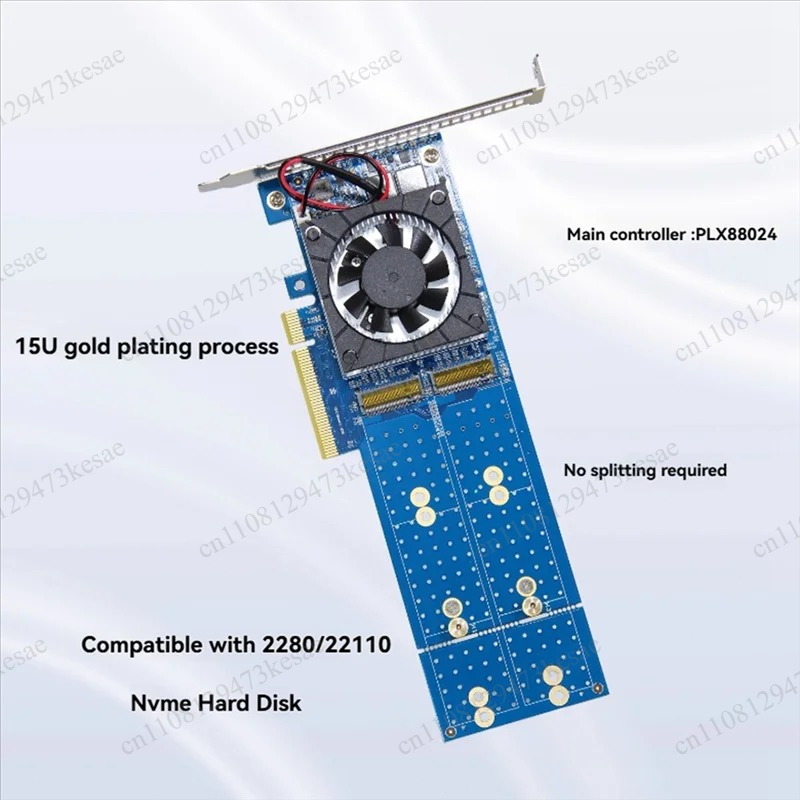 PCIe 4.0 NVMe M.2 Expansion Ca - Quad M.2 Nvme Pcie Bifurcation Card 评论和价格