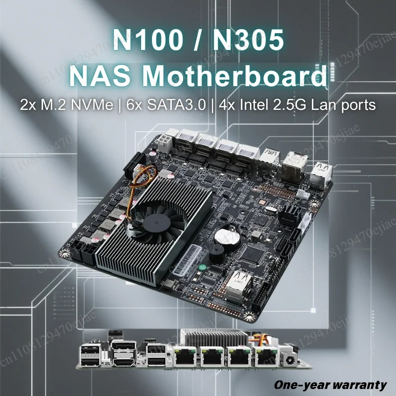 N100 6-Bay NAS Motherboard Min - Nas Motherboard N100 6 Sata 评论和价格